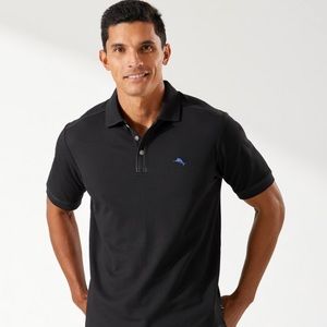 Tommy Bahama Black Pima Cotton Polo